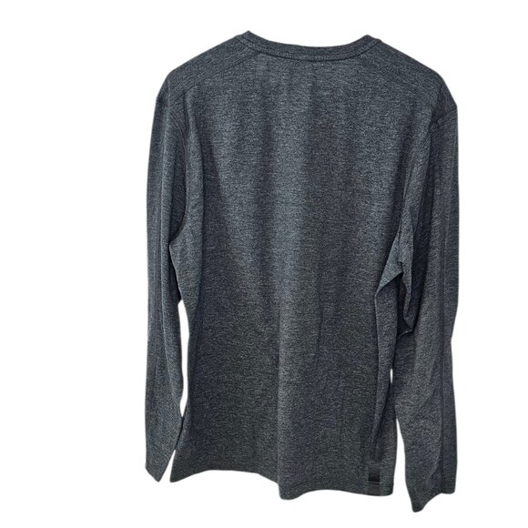 Ten Thousand Mens Cotton Jersey Long Sleeve Crew Neck Shirt, Grey Heathered, L - Picture 5 of 9